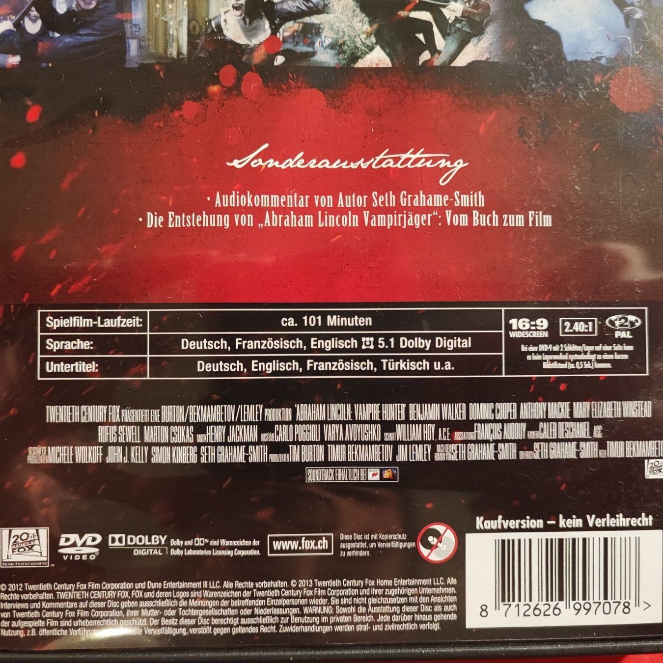 Tutti i DVDs: Abraham Lincoln - Vampirjäger – Usato da Dübendorf venduto da kb86_MOVIE 2