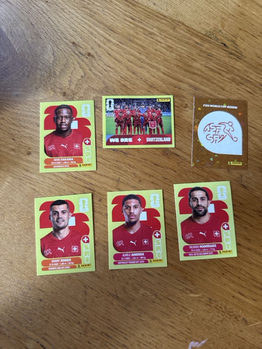 Panini Sammelbilder & Trading cards: Panini 2026 6er Set SUI – Neu (gemäss Beschreibung) aus Masein von Buender45