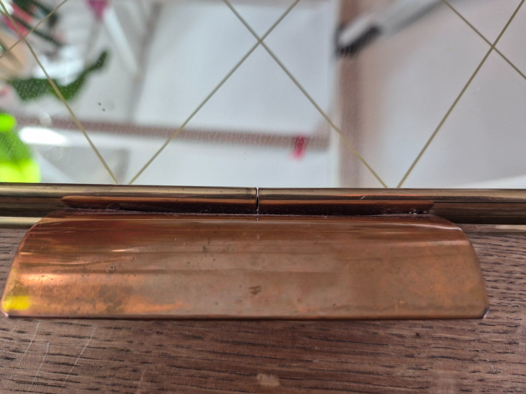 Tablet PC: Vintage mirror and brass tray – Usato da Zürich venduto da monadiederich 2