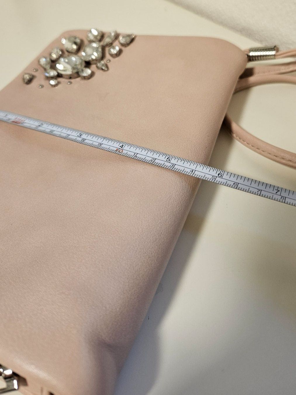 Borse da donna: Handtasche Clutch rosa Kristalle – Usato da Schaan venduto da car_wrv2 5