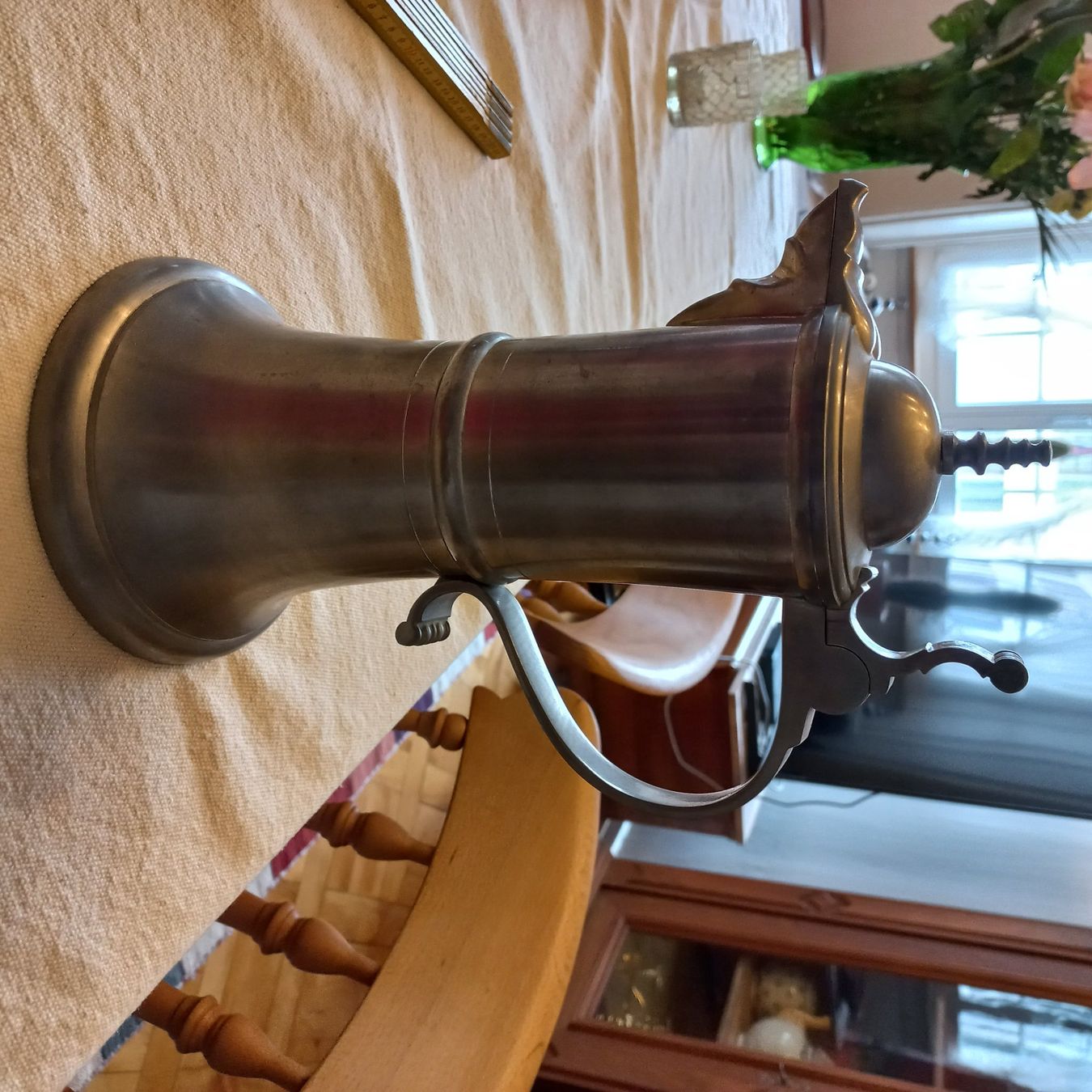 Karaffen: Wunderschöner Zinnkrug  1820 g – Gebraucht aus Ebnat-Kappel von Youssou