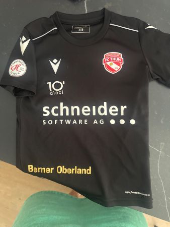 Fussball Trikot FC Thun Macron 3XS schwarz Berner Oberland