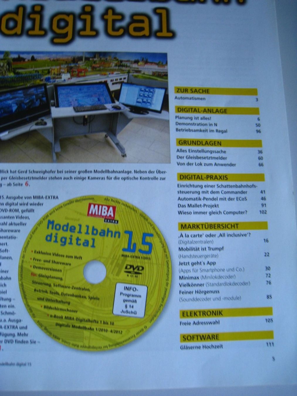 Riviste & Magazine: Miba Extra, Modellbahn Digital,  2015 – Usato da Buchs ZH venduto da swiss-train 1