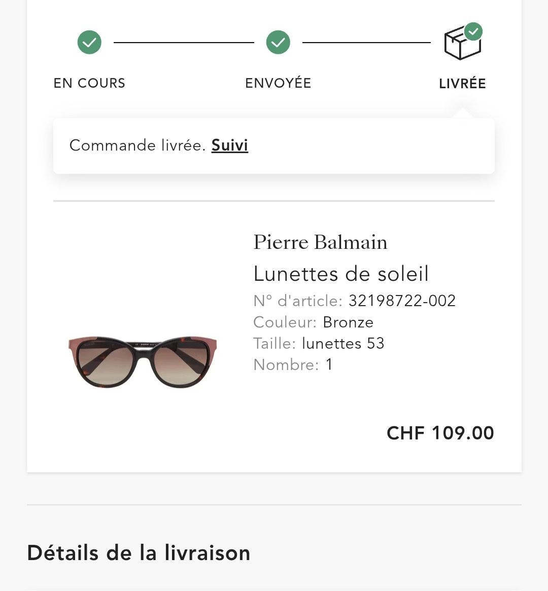 Balmain Occhiali & Lenti: Pierre Balmain - Lunettes de soleil – Nuovo (secondo la descrizione) da Montreux venduto da Daisyy01 2