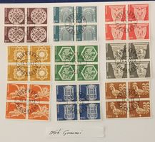 1974 4er-Block-Serie mit E.T.Stempel