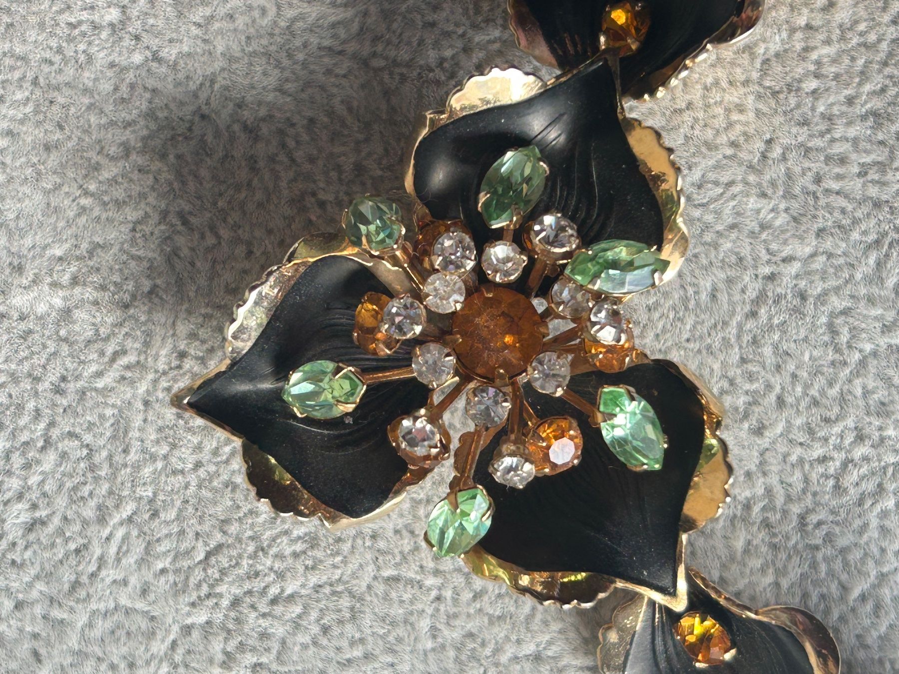 Catenine: Halskette "Black Orchids" Modeschmuck (33-40cm) – Usato da Dittingen venduto da Bellevista 1
