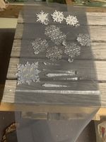 Winter/Weihnachtsdeko aus Glas und Kunststoff 
