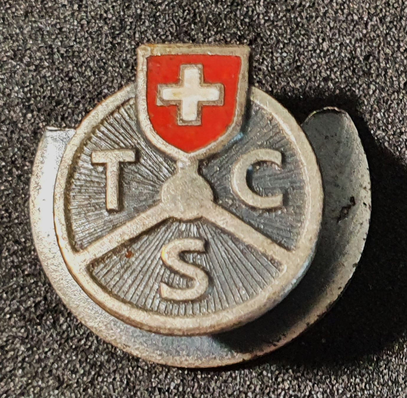 TCS Plaquettes & Badges: GG149 - Alter Reversknopf  TCS – D'occasion à Reinach BL par Boston-Verkauf 1