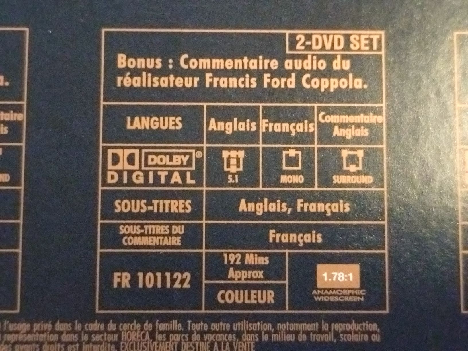Tutti i DVDs: Le Parrain DVD Collector 5 DVD FR ENG  – Usato da Farvagny-le-Grand venduto da LaCaverne 3
