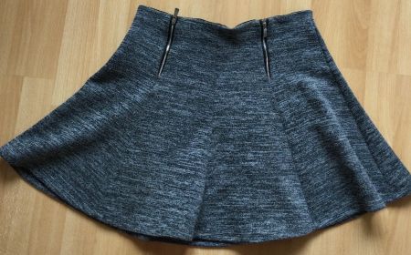 GRAU MELIERTER REISSVERSCHLUSS ROCK WINTER 40CM GR.40 L:42CM