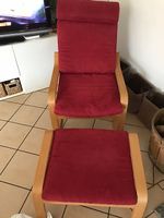 Sedia Ikea con poggiapiedi 