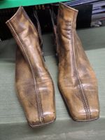 Goldene Stiefeletten mit Reissverschluss Grösse 37 1/2