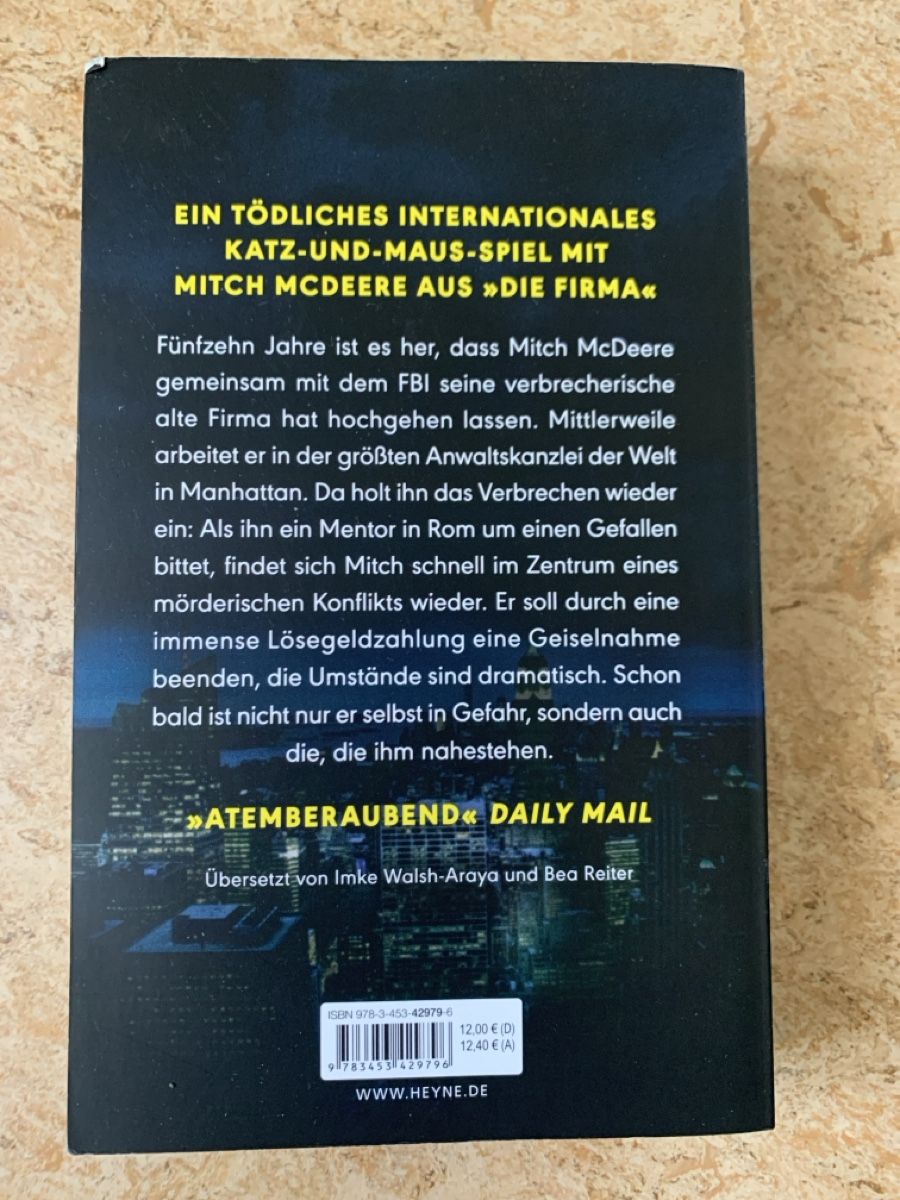 Libri: Die Entführung - John Grisham – Usato da Worb venduto da vivia_ne 1
