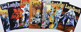 LADY DEATH LOT 7 COMICS SEXY BAD GIRLS GODDESS CHAOS 1990/00