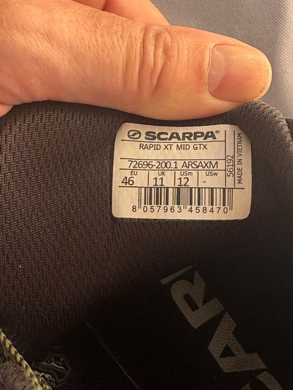 Scarpa Herrenschuhe: Scarpa Rapid XT Mid GTX Gore-Tex Trekkingschuhe Gr. 46 – Gebraucht aus Zürich von Andilost01 4