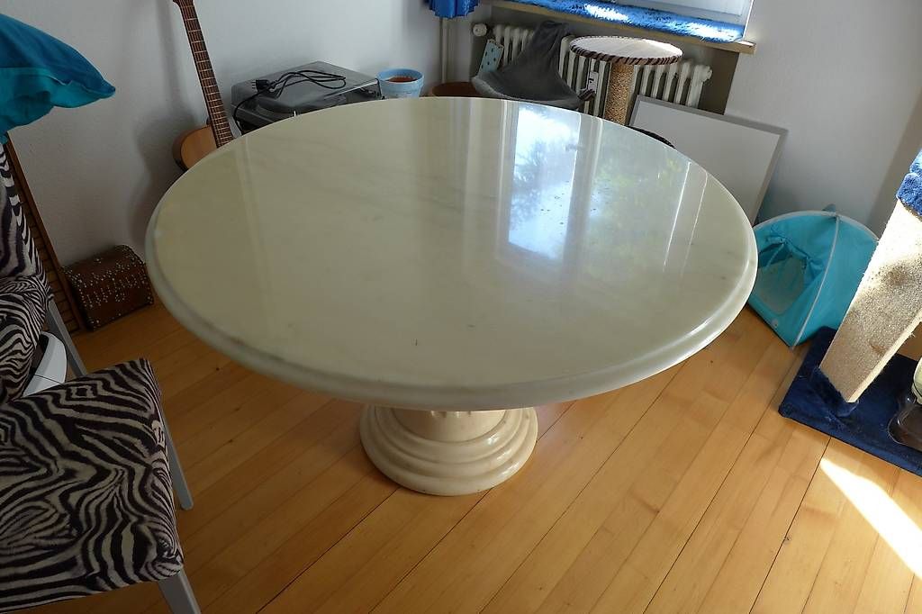 Tavoli: Marmortisch weiss mit Polyester-Schutz – Usato da Bern venduto da urs_x8c8 2