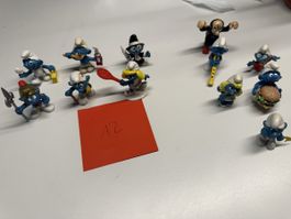 Schlümpfe Figuren Sammlung, 12 Stk. Top Zustand, Vintage!