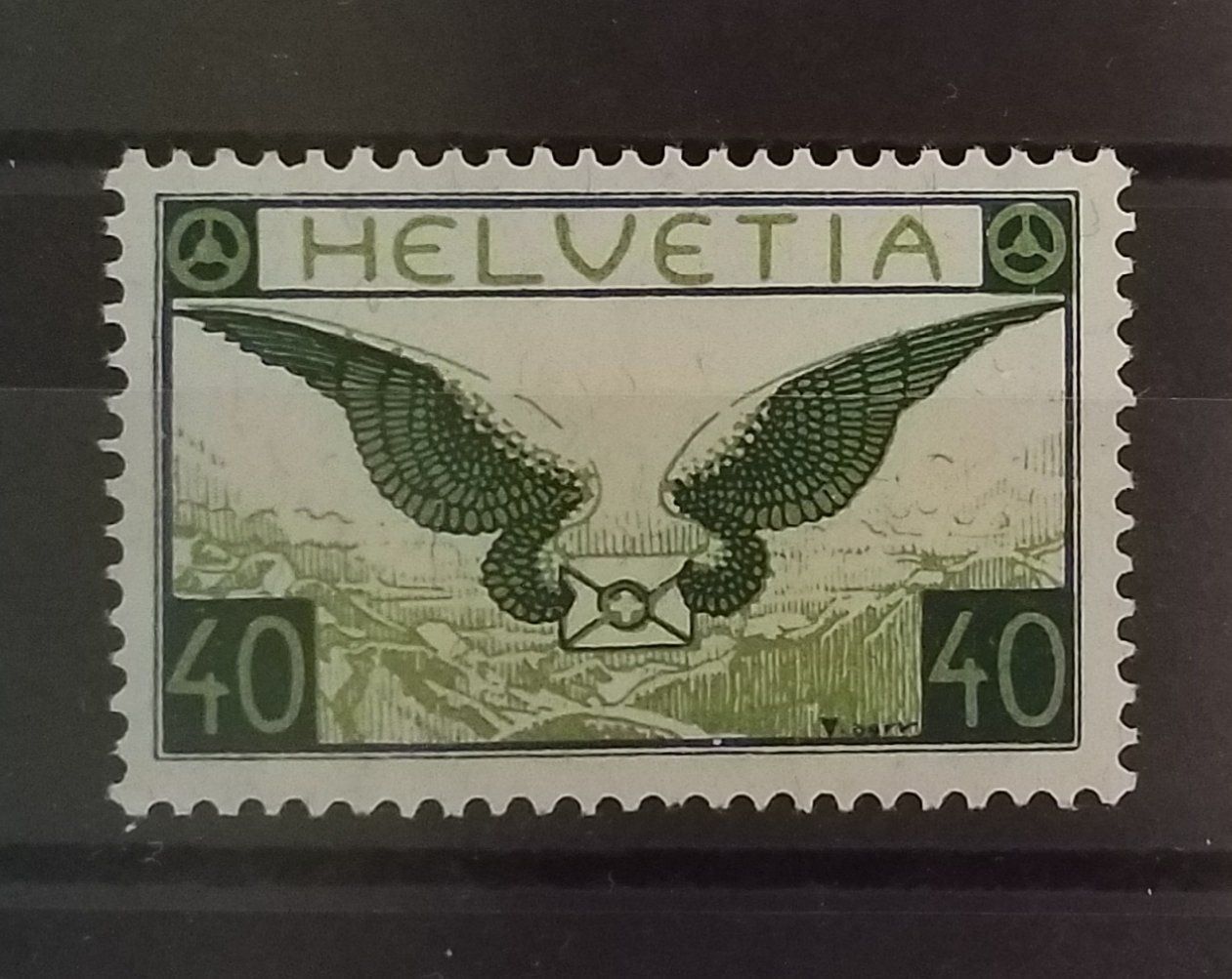 Alle Briefmarken: 1897) F15, Flugpostmarke postfrisch Kt 250.- – Gebraucht aus Baden von Eggi