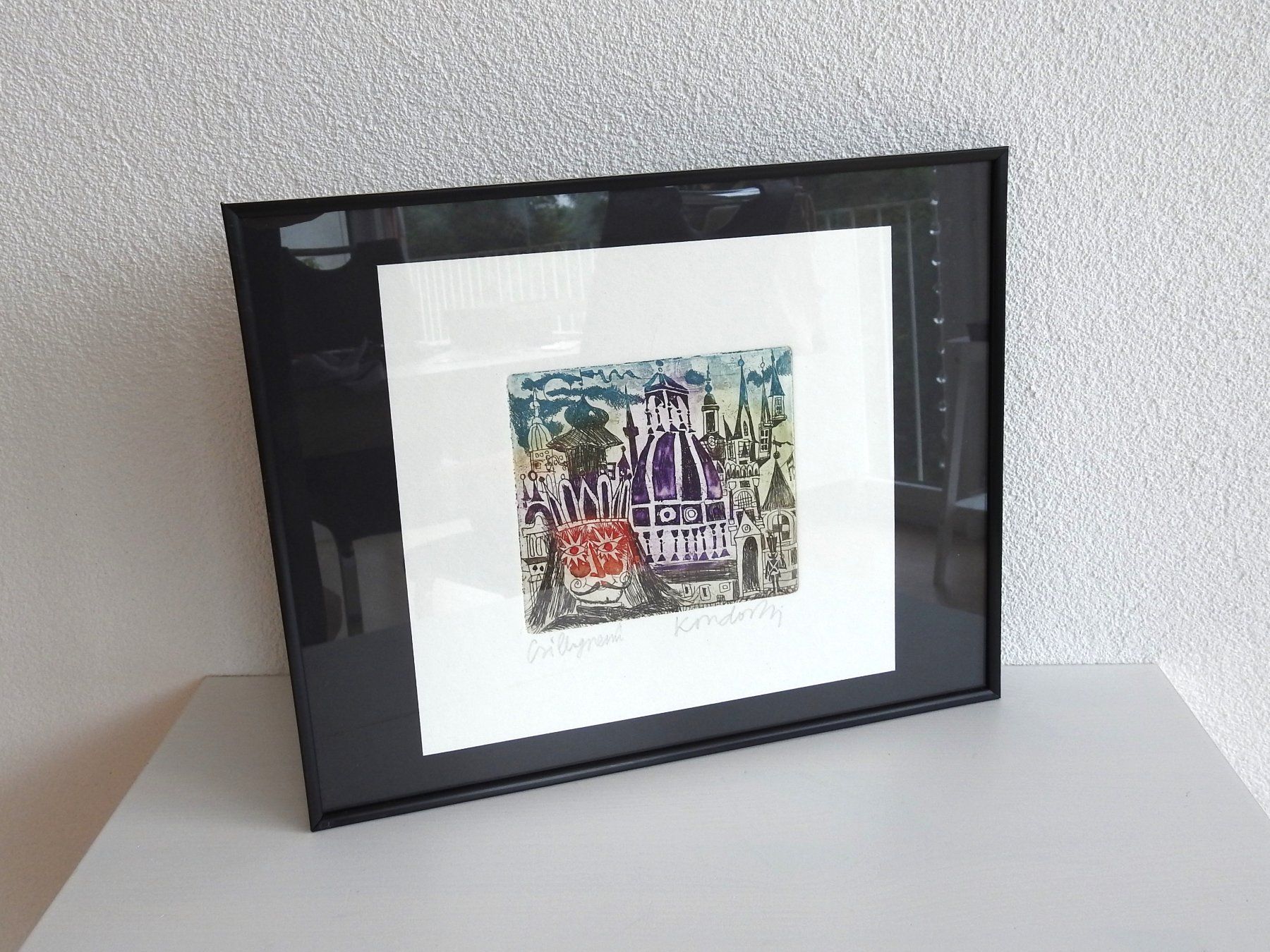 Poster & Bilder: kleines Bild eines Königs mit Türmen, gerahmt – Gebraucht aus Büttenhardt von LexyMara 2