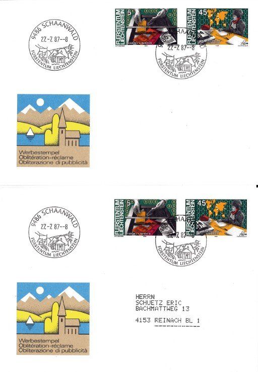 Tous les timbres: FL Belege mit Werbestempel – D'occasion à Bellach par qsearch 2