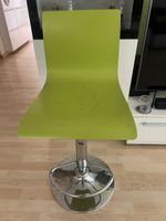 3x Barhocker grün mit Metallfuss