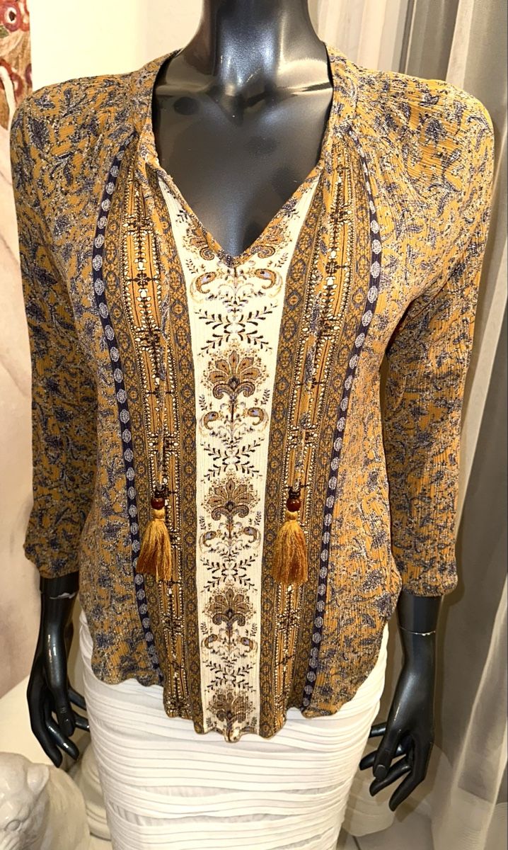 Camicette: MASON&BELLE BOHO BLUSE GR. M neuwertig – Nuovo (secondo la descrizione) da Unteraegeri venduto da MH203 1