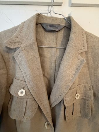 Sportmax blazer lino beige taglia 44 ottimo stato