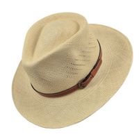 Panama Hat Summit aus Stroh mit Lederband, Large 58/59cm