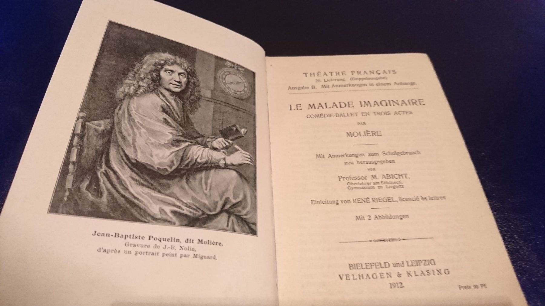 Libri: Molière - Le malade de imaginaire – Usato da Remetschwil venduto da Privatflohmi 2