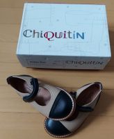 Neue Lederschuhe Gr. 23 von Chiquitín beigeschwarz