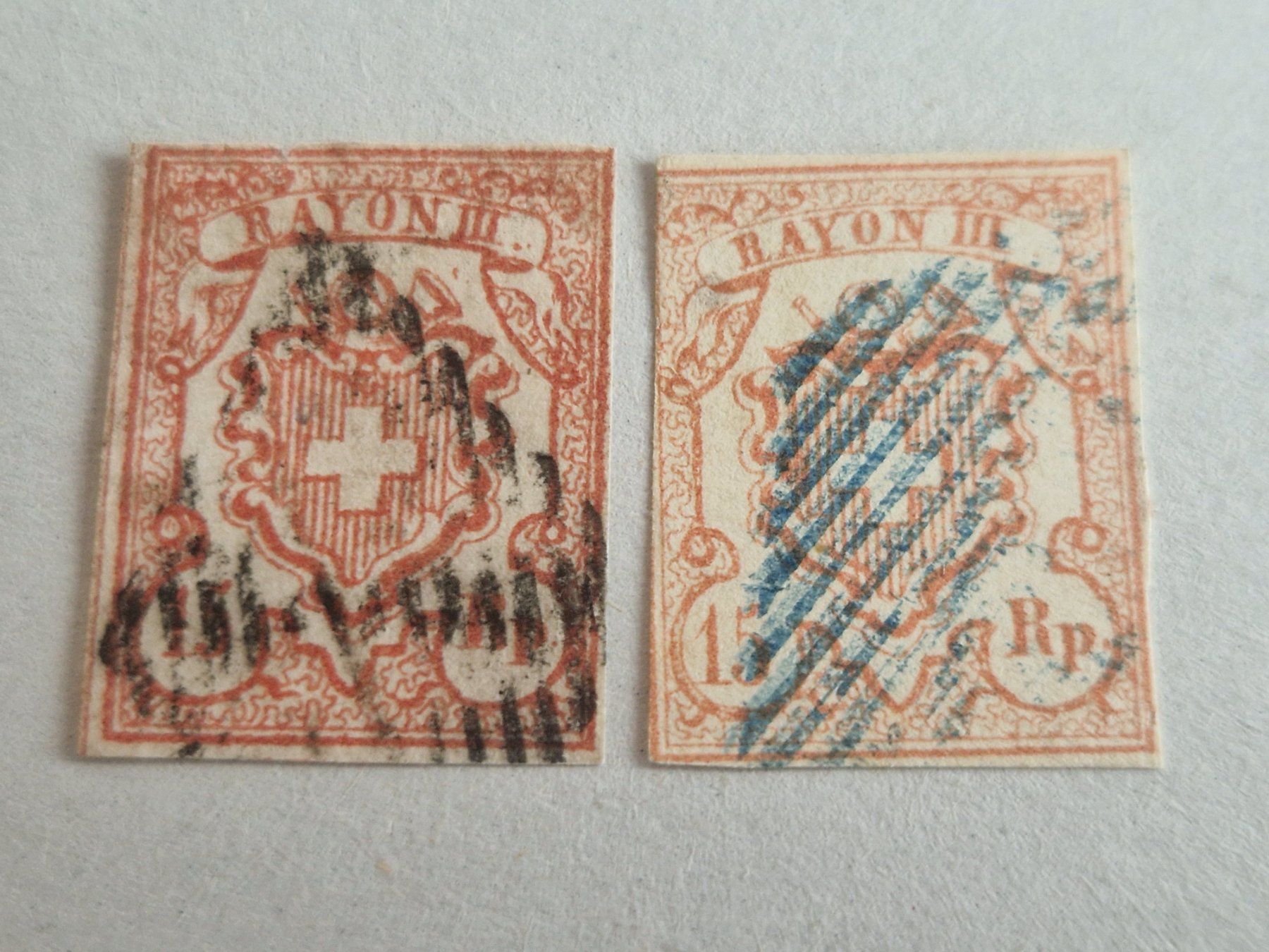 Tutti i francobolli: Rayon 20, 2 St, ab 1.- – Usato da Burgdorf venduto da Glossy01