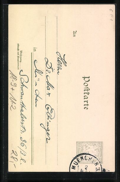Cancelleria postale: Litho München, 6. Delegirten-Versammlun – Usato da Berlin venduto da bartko-reher 1