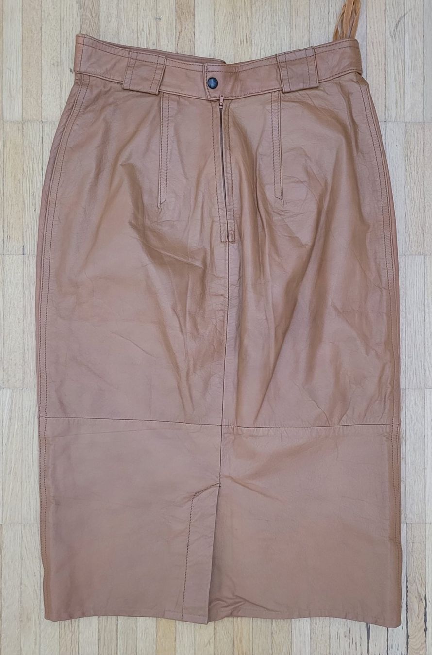 Gonne: Jupe crayon en cuir véritable vintage – Usato da Villars-sur-Glâne venduto da vie_5d9b 6