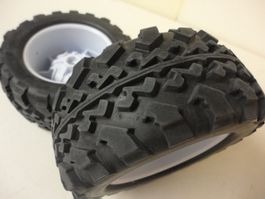 2x RC Reifen mit Felgen, 1:10, Offroad, Monstertruck, neu