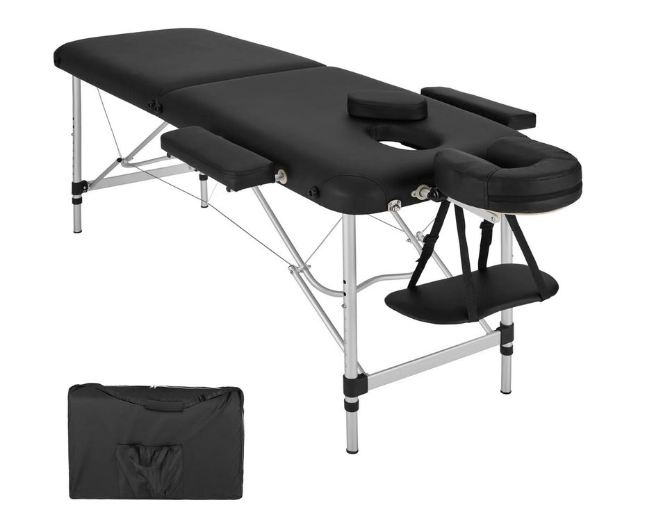 Polironeshop Mercurio Klappbett, Aluminium, Höhenverstellbar – Für Massage, Kosmetik & Therapie