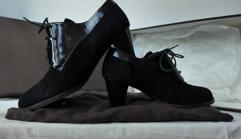 Navyboot Scarpe da donna: Schwarze Navyboot Leder Damenschuhe Gr. 37 – Nuovo (secondo la descrizione) da Emmenbrücke venduto da carroh 2
