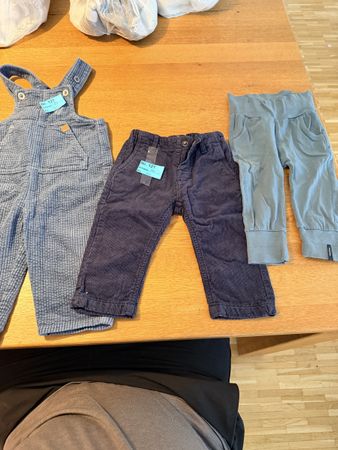3 Hosen Set Baby Junge Grösse 74-80 blau guter Zustand