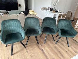 4 drehbare Esszimmerstühle - super Zustand