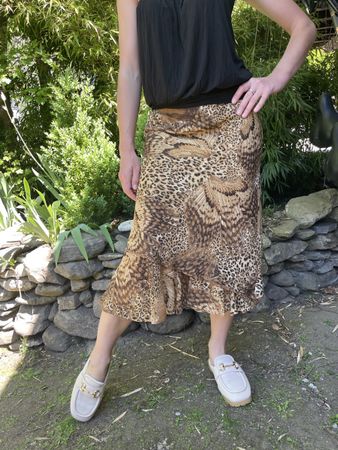 Gonna lunga fantasia animalier,tg M/L👌feste👌vacanze