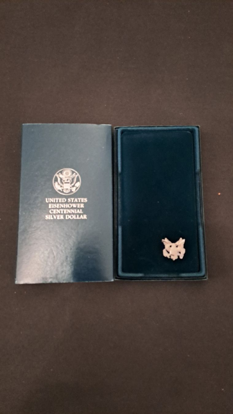 Tutti le monete: 1990 Proof Silber Dollar Eisenhower Centennial Zertifikat – Usato da Deitingen venduto da Soya1 2