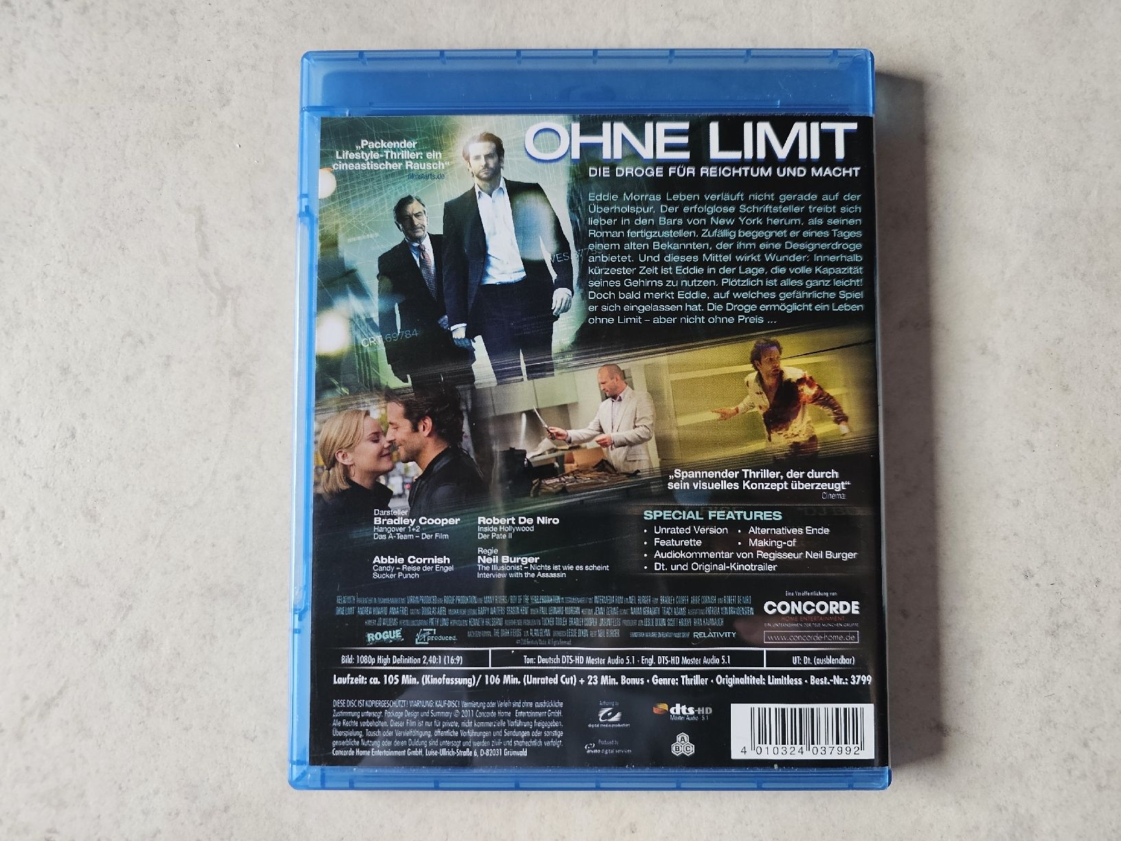 Alle DVDs: Ohne Limit  /  Bluray – Gebraucht aus Schneisingen von backstore24 1