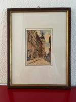 4 Originale "Warschau" handkolorierte Zeichnungen, 1978