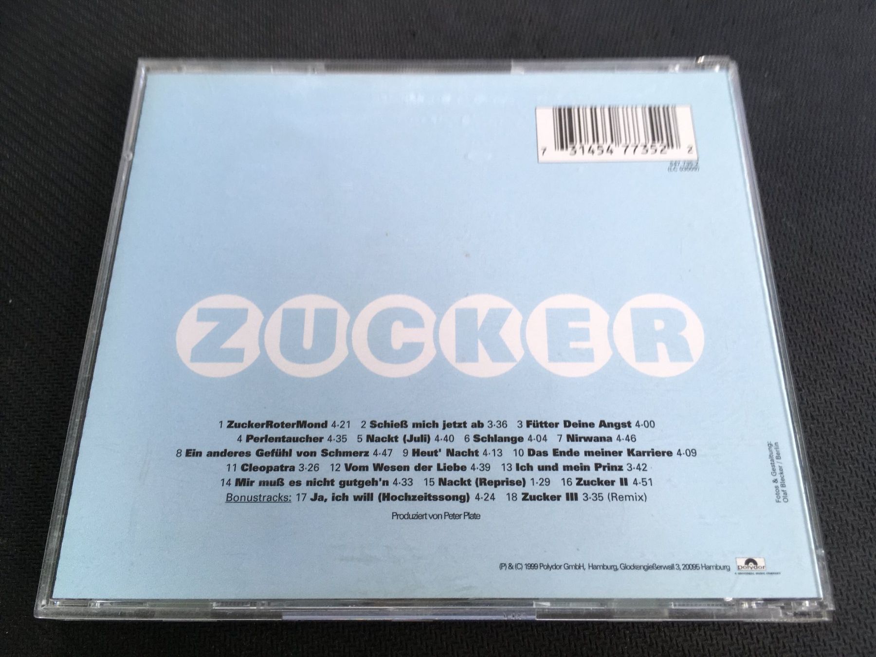 CDs: Rosenstolz - Zucker -CD- – Gebraucht aus St.Gallen von MedienJoe 2