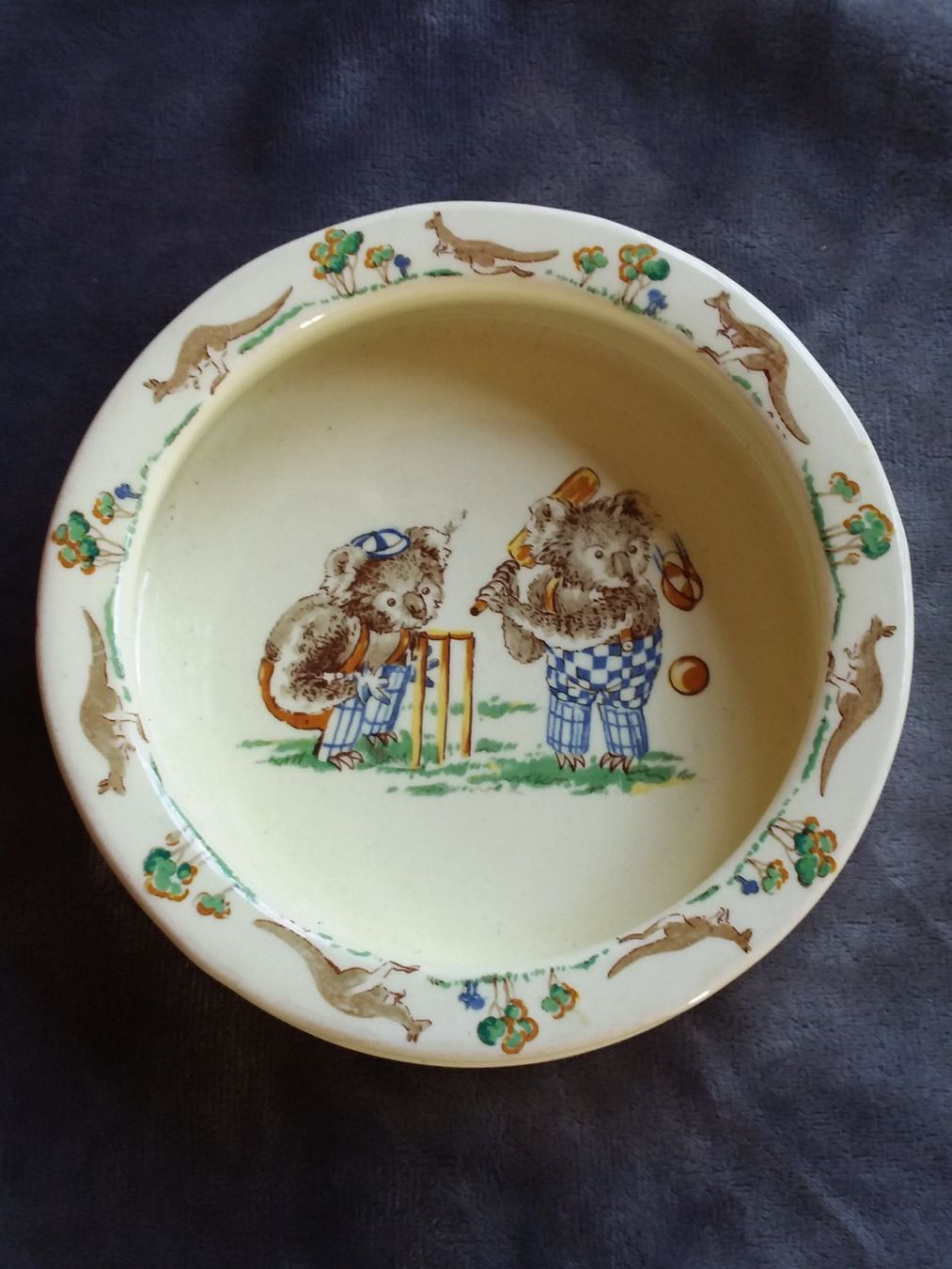 Piatti: Falcon Ware England, antiker Kinderteller, ca 1930 – Usato da Zürich venduto da sanwit