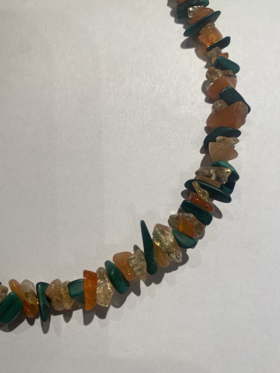 Catenine: Edelsteinkette Malachit, Karneol und Citrin – Nuovo (secondo la descrizione) da Männedorf venduto da Maru83 1