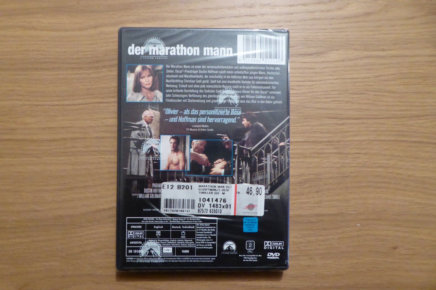 Alle DVDs: DVD OVP Der Marathon Mann Dustin Hoffman – Neu und originalverpackt aus Allschwil von Summelsarium 1