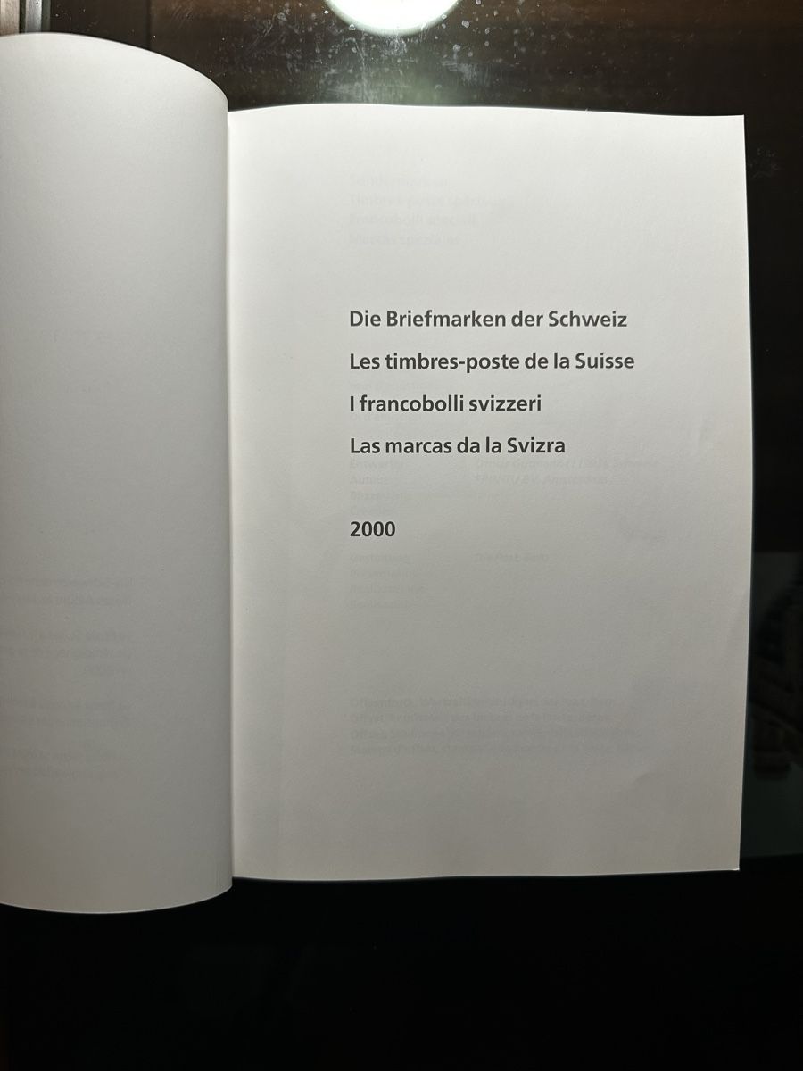 Alben: 2000 JAHRBUCH PTT BRIEFMARKEN, GESTEMPELT  – Gebraucht aus Giubiasco von cot.fra22 1