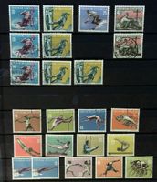 Liechtenstein Sportserien Mischlot mit Falz + gstemp.ab 1955