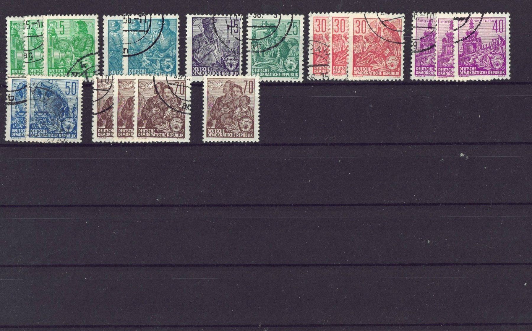 Tutti i francobolli: DDR Fünfjahresplan – Usato da Courtepin venduto da ema_dy29 1