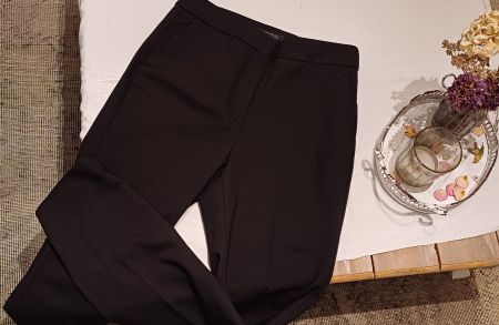 Zara Stoffhose Damen Gr. 38 Schwarz Büro Elegant Business...